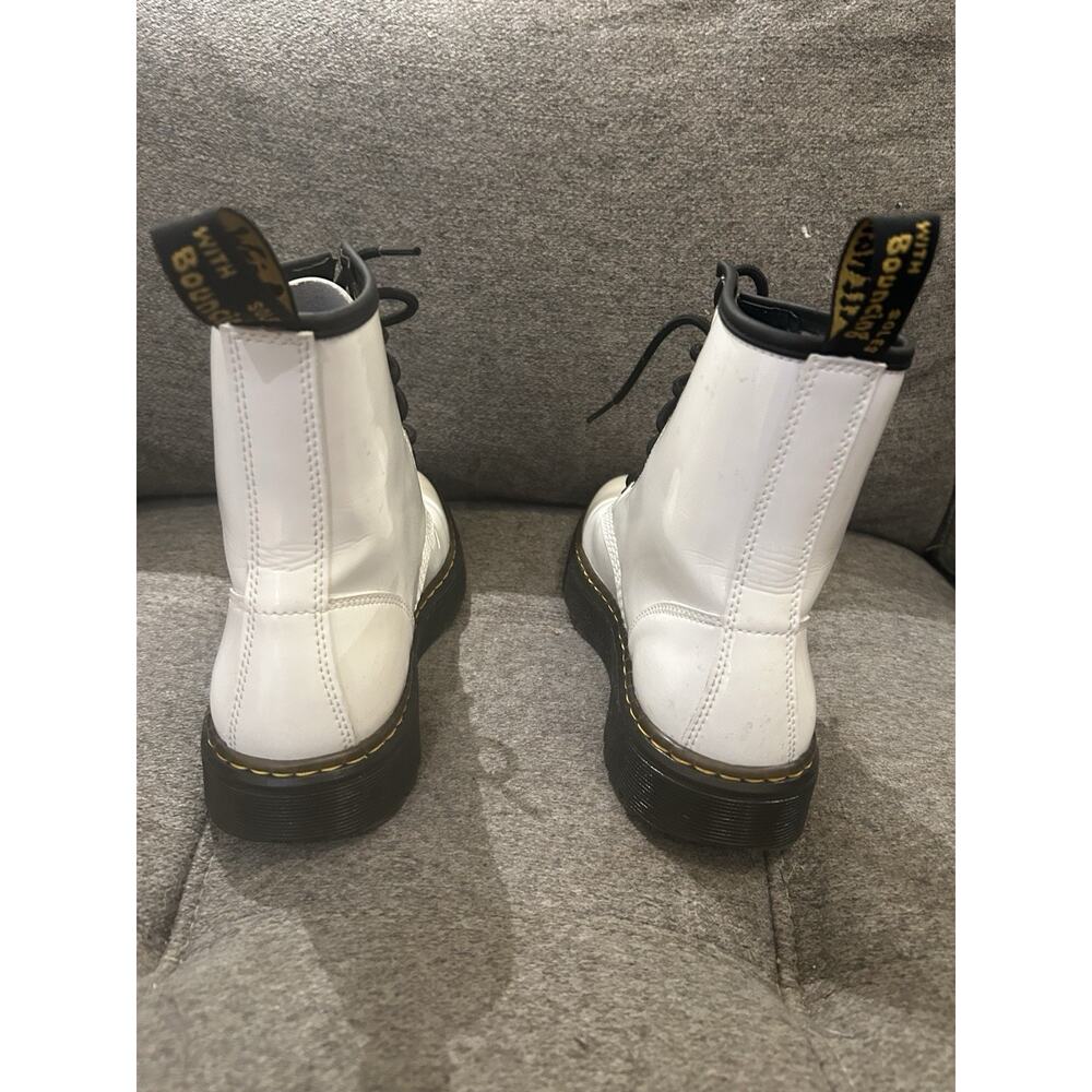 Dr. Martens Zavala Lace Up Combat Ankle Boots Women's Size 6 White - Picture 2 of 8
